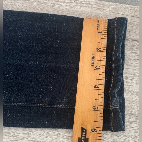 Tory Burch Super Skinny Dark Wash Jeans Midrise Luxe Stretch Size 28 - Picture 5 of 12
